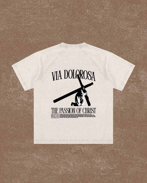 VIA DOLOROSA Vintage Washed Raglan Cotton T-Shirt