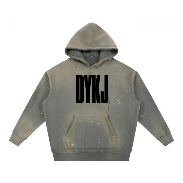 DO YOU KNOW JESUS? Vintage Washed Frayed Fleece Hoodie — 3
