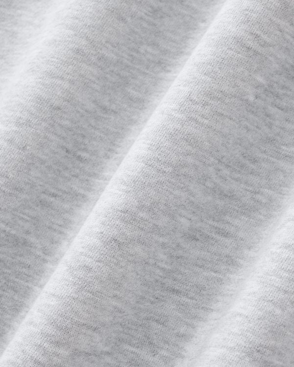 Contrast-Stitched Boxy Fleece Zip Hoodie